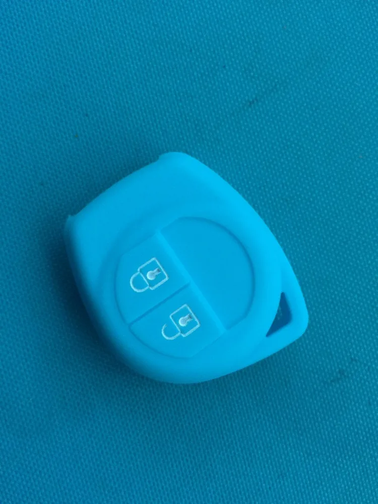 Key Case Cover Pusakieyy 1Pc New Replacement Soft Silicone Case Cover Holder For Suzuki Swift Grand VITARA IGNIS ALTO 2 Buttons Remote Key Fob Car Key Shell Flip Key Fob Shell