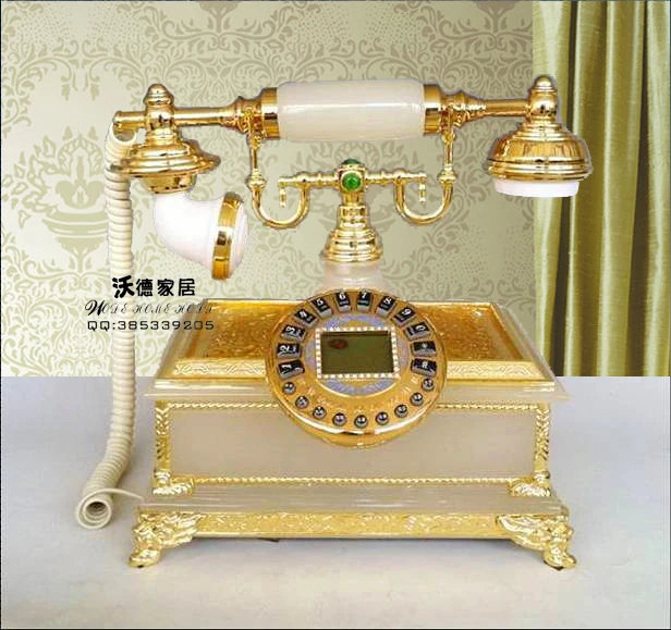 European High Grade Jade Antique Telephone Business Fashion