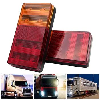 

2pcs 12V Trailer Truck Rear Lights Brake Stop Tail Turn Indicator LED Lamps For Car Trailers Trucks Utes Boats