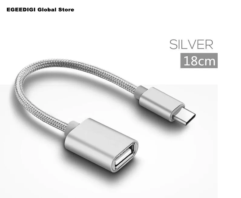 

EGEEDIGI USB C Adapter OTG Cable Type C to USB 3.0 USB 2.0 Thunderbolt OTG Type-C Adapter for Samsung One Plus MacBook USB C OTG