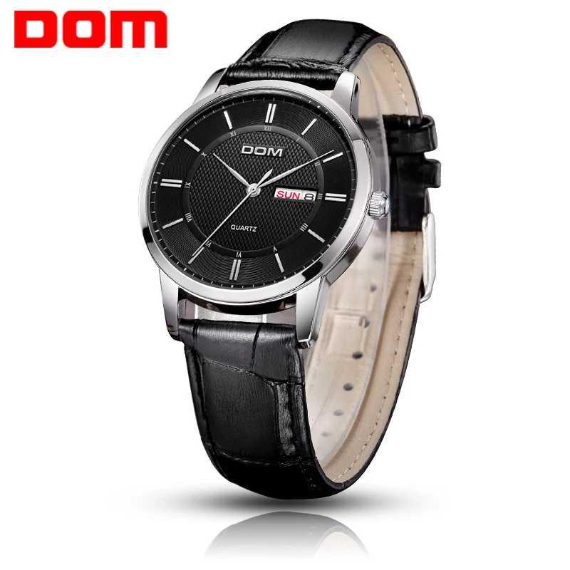 DOM мужские часы лучший бренд класса люкс кварц пояс часы Бизнес наручные часы Reloj Hombre часы наручные часы для мужчин новый M11