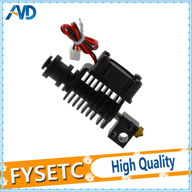 

3D Printer Parts V6 Hotend For 1.75mm Filament Straight Through Throat 12V Heater 1M 2M Extruder for DIY Kossel