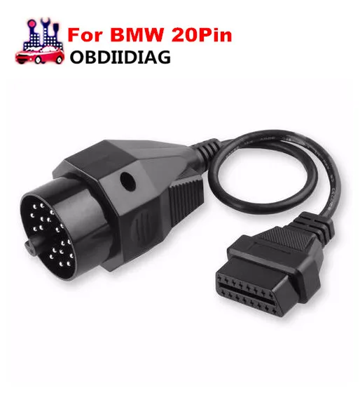 

For BMW 20Pin ODB OBD2 Cable 20Pin to 16Pin Female OBDII Cable for BMW 20 Pin for e35 e36 X5 Z3 series Diagnostic Tool for BMW