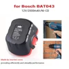 Eleopción 12 V 12 V 2000 mAh Ni-CD batería para Bosch 12 V taladro GSR 12 VE-2... GSB 12 VE-2... PSB 12 VE-2... BAT043 BAT045 BTA120 26073, 35430 ► Foto 2/6