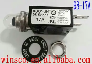 

10PCS/LOT 98-17A Waterproof cap 100% NEW KUOYUH CIRCUIT BREAKER 98 SERIES 17A