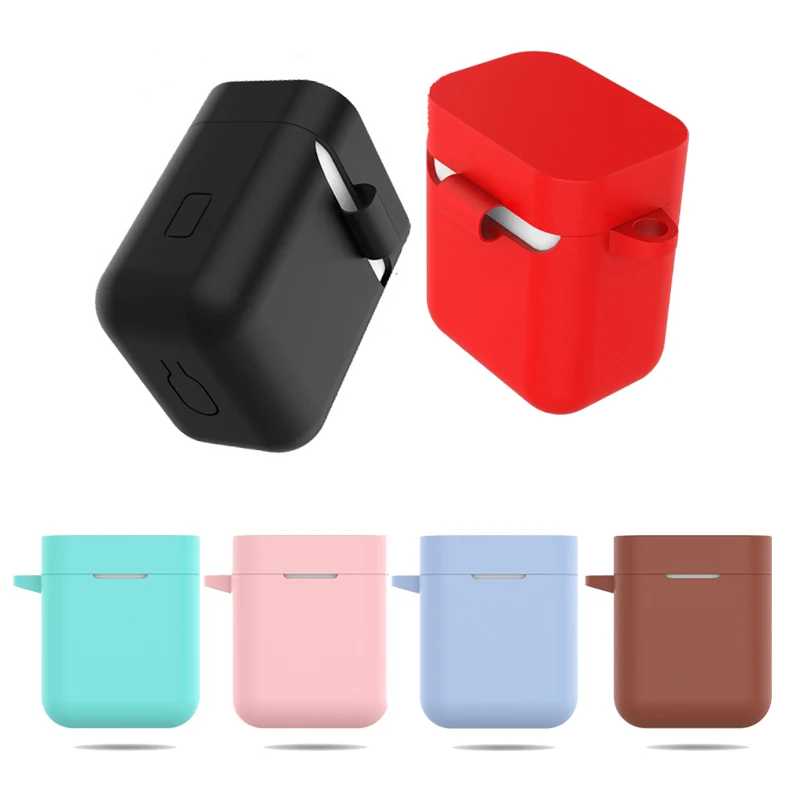 

Silicone Earphone Case For Xiaomi Airdots Pro Shockproof Protective Cover For Xiaomi Mi Air TWS Wireless Bluetooth Headset Pouch