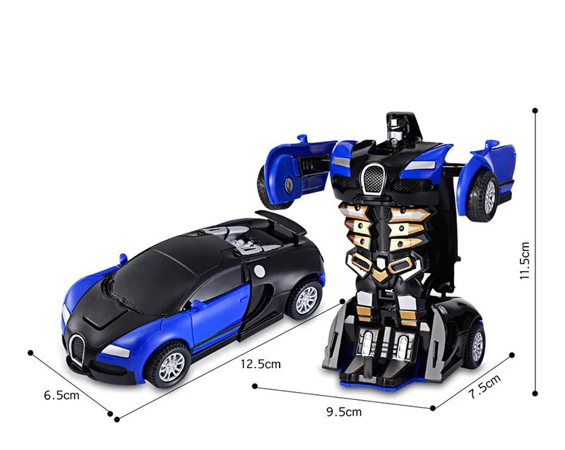 2 в 1 игрушечный автомобиль с одной клавишей и деформацией, робот-трансформер, пластиковые транспортные средства для мальчиков, игрушечные модельные машинки, подарок для детей