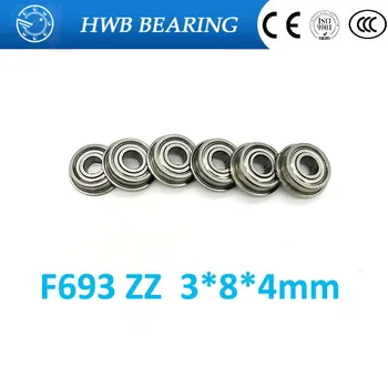 

Free Shipping 10 PCS F693ZZ Flange Bearings 3x8x4 mm Flanged Ball Bearings RF-830ZZ WF693ZZ F693 ZZ