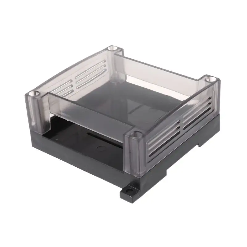 

Transparent Plastic PLC Industrial Control Box Panel PLC Enclousure Case DIY PCB Shell -hol