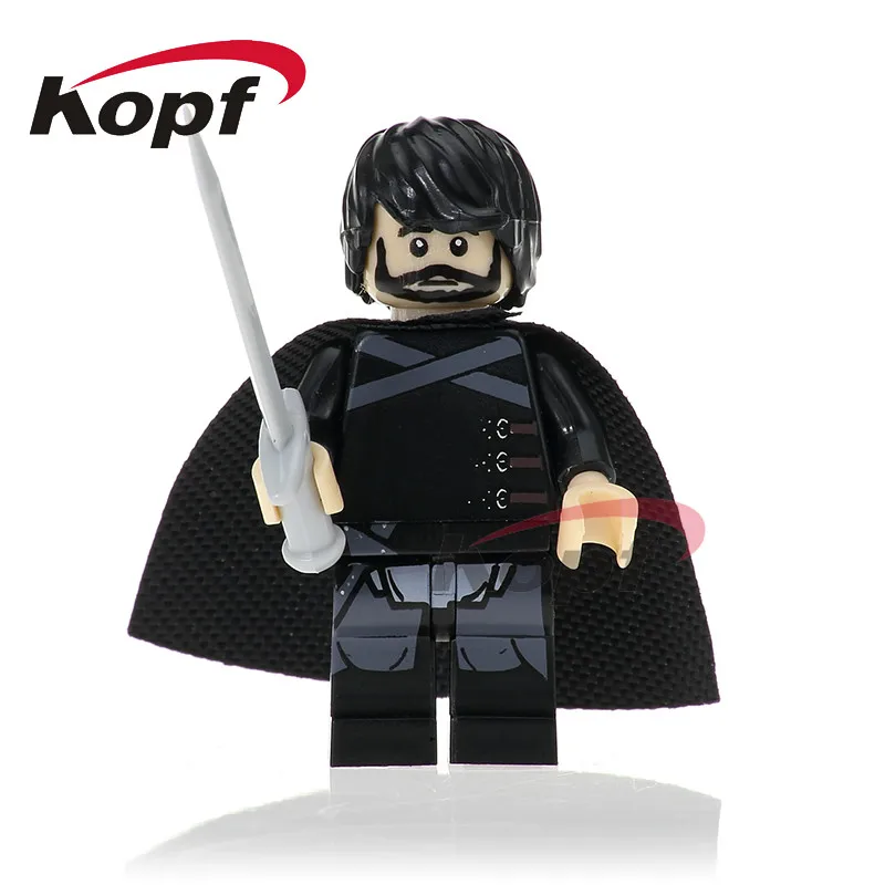 

Single Sale Super Heroes Jon Snow Sansa Caitlin Stark Game of Thrones Ice and Fire Building Blocks Children Gift Toys PG1051