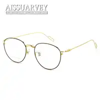 Pure Titanium Round Vintage Optical Eyeglasses Frame Brand Designer Top Quality Eyewear Women Men Fashion Big Light Retro Glass