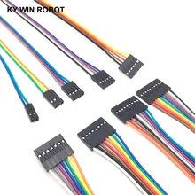 Dupont line 20 см 2,54 мм Женский 2 P/3 P/4 P/5 P/6 P/7 P/8 P/9 P/10 P/12 P цветная макетная плата кабель Перемычка провода для Arduino
