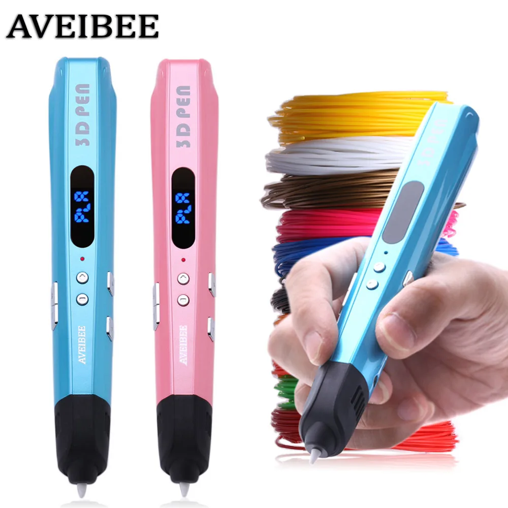 

Aveibee Model 3D Pen Drawing 3 D Pen Printing With 3 Color PLA Filaments Printer Pens For My Daughter Birthday Student Diy Gift