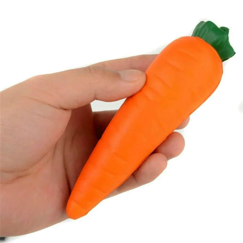 

Mskwee Jumbo Simulation Carrot Squishy Phone Straps Pendant Key Charm Squeeze Slow Rising Elasticity Stress Stretch Kids Toys