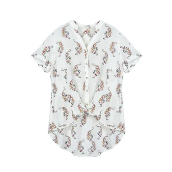 

100% Silk Crepe Blouse Pure Silk Crepe Fabric New Arrival Fashion Women Shirt Flower Printting Top For Women Summer Autumn