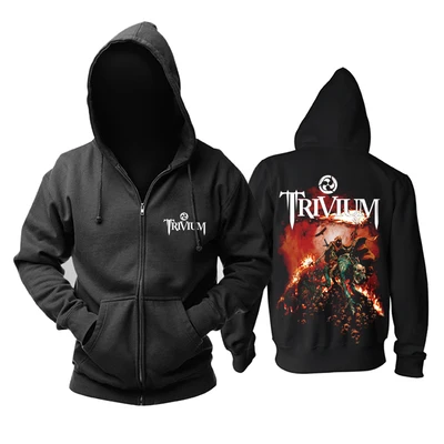 10 видов конструкций Прохладный Trivium рок Толстовки бренд оболочки куртка черный темно-тяжелый металл толстовка флисовая толстовка на молнии череп верхняя одежда