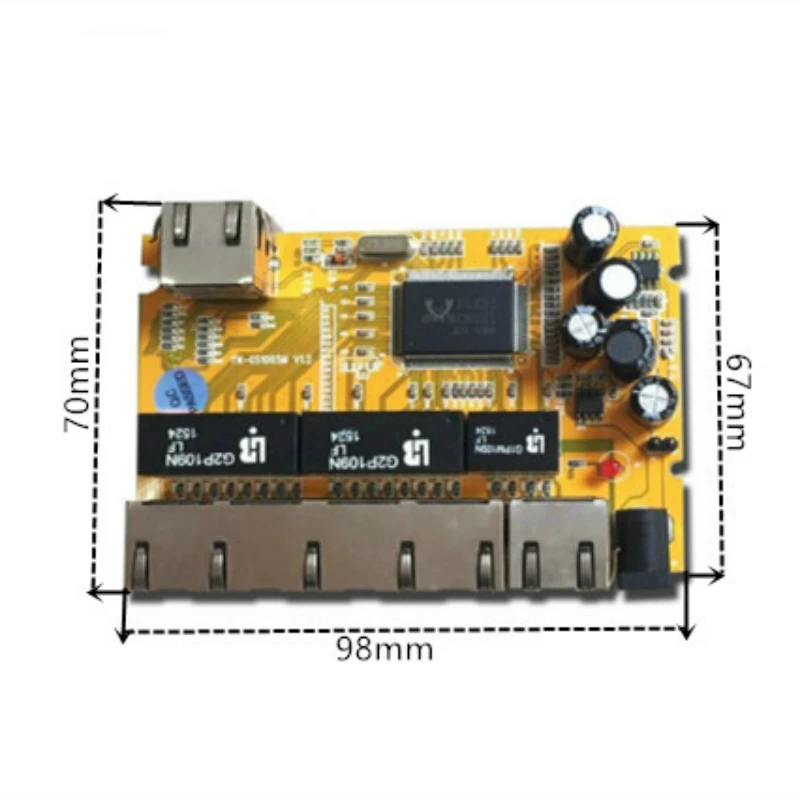 OEM/ODM Бестселлер 5 портов 10/100/1000 Мбит/с ethernet модуль 6 гигабитный коммутатор
