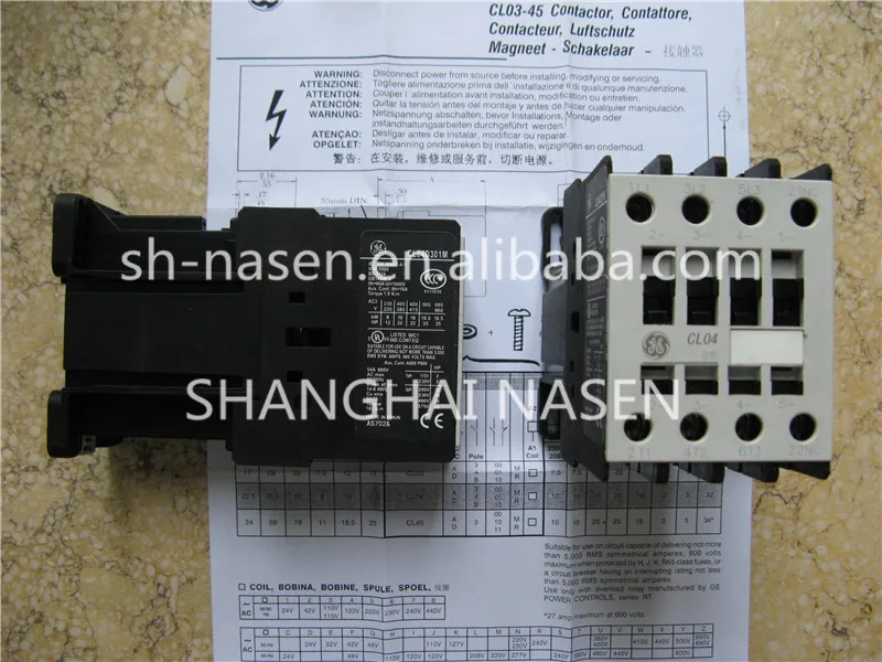 

Contactor GE CL04D301M
