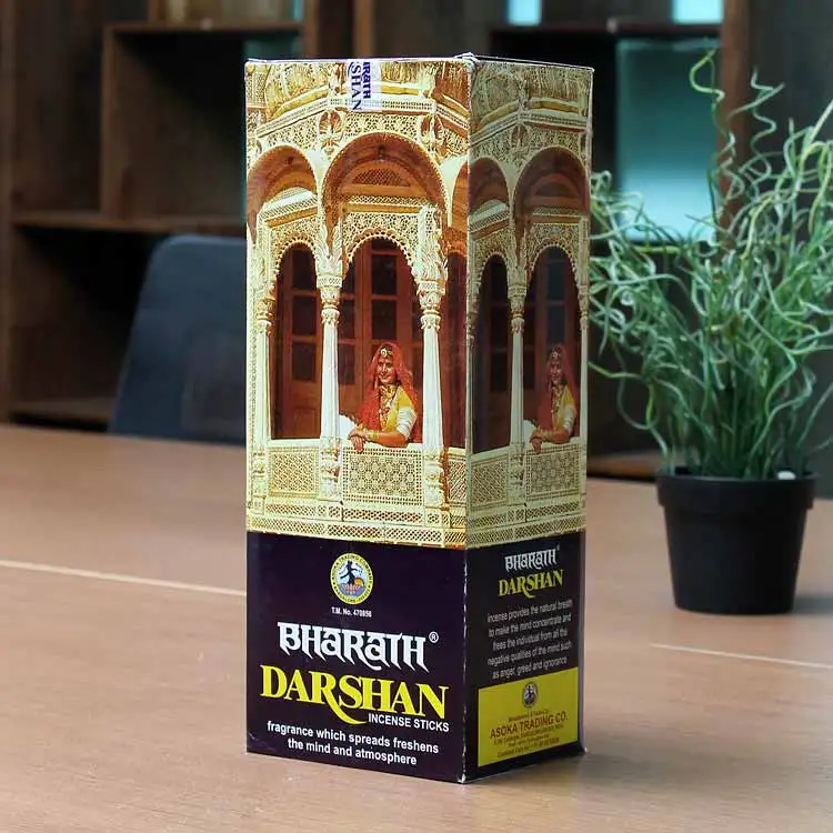 F Darshan India Stick Incense One Big Box Include 12 Small Boxes