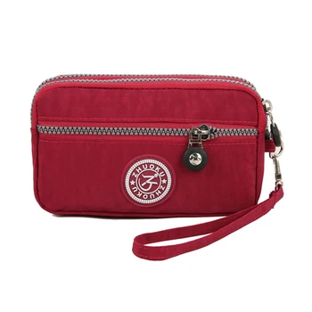 

New High Quality Nylon Mini Clutch Coin Purse Women Small Coin Bags Slim Wallet Creative Designer Wallets Storage
