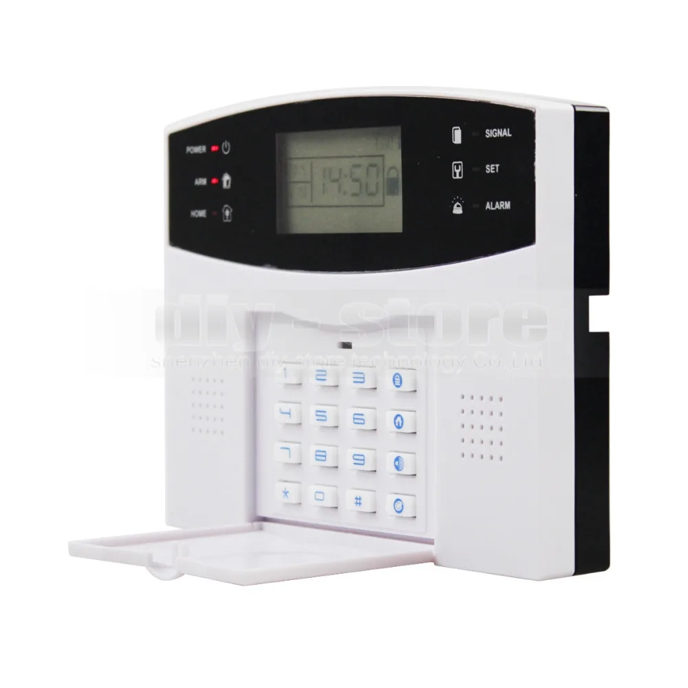 DIYSECUR LCD Беспроводная и Проводная GSM SMS домашняя система охранной сигнализации + 4