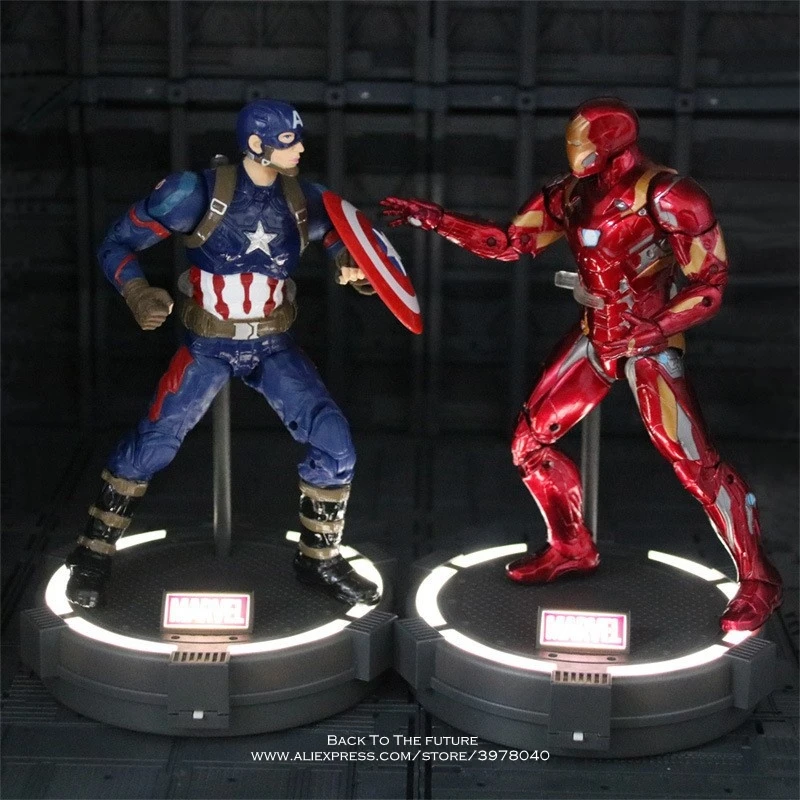 Tanio Disney Marvel Avengers kapitan ameryka Iron Man z podstawą