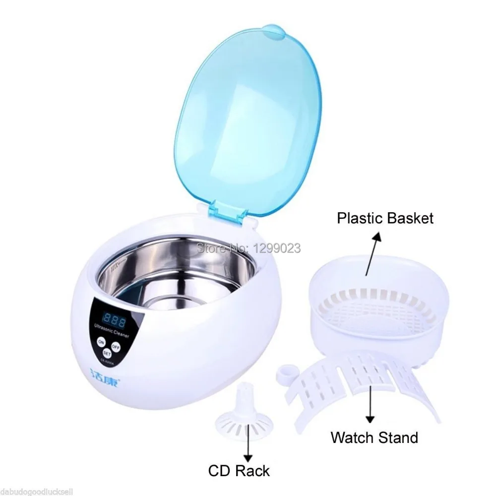 HOT SALE Ultrasonic Wave Cleaner Holder 750ml Ring MultiPurpose for Jewelry Glasses Watch TATTOO GUN CLEANER free shipping | Красота и