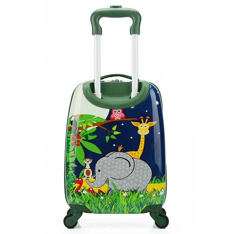 Letrend/комплект багажных сумок на колесиках с милыми животными, детский школьный рюкзак на колесиках, чемодан на колесиках