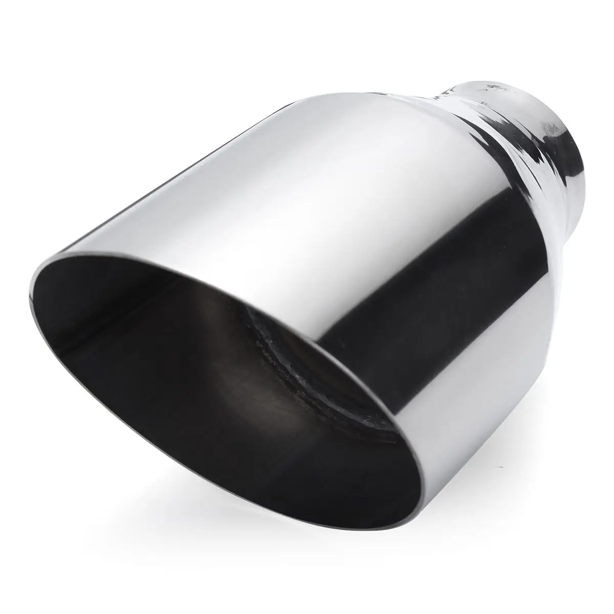 Tubo de Escape Universal para Carro Silenciador de Parede Dupla e Traseira Tomada 57mm 101mm 9 Silenciadores