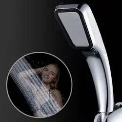 Ванная комната осадков 300 отверстие насадки для душа высокое давление экономии воды поток с Chrome ABS Дождь насадки высокого давления Boost