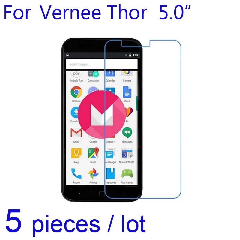 

5pcs Screen Protector shield Glossy HD Clear/matte/Nano Anti Explosion Cover Guard Protective Films for Vernee Thor smartPhone