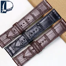 Pesno Black Brown Watchband Alligator Skin Leather Watch Strap 30x22mm 26x19mm 24x22mm Suitable for Franck Muller
