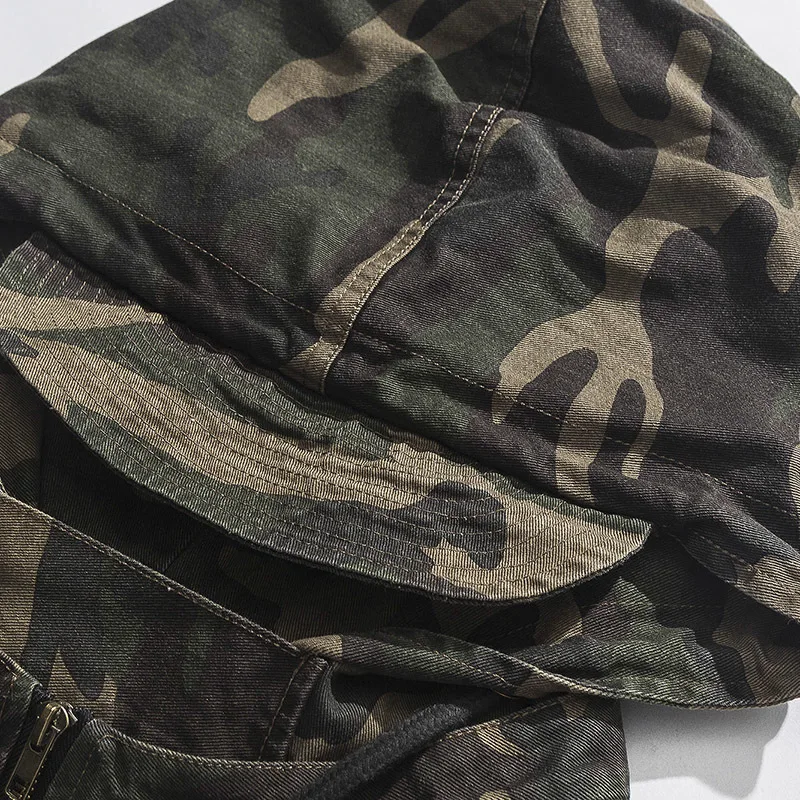 Spring New Camo Jacket Men Fashion Washed Military Wind Hooded Jacket Man Streetwear Hip Hop Loose Bomber Jacket Male Clothes Spring New Camo Jacket Men Fashion Washed Military Wind Hooded Jacket Man Streetwear Hip Hop Loose Bomber Jacket Male Clothes