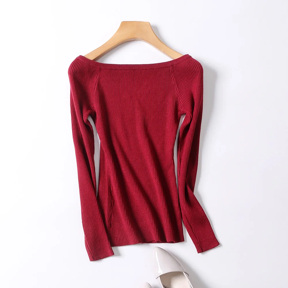 Free Shipping Autumn and Winter basic Sweater female slit neckline Strapless Sweater thickening sweater top thread slim C0320 Free Shipping Autumn and Winter basic Sweater female slit neckline Strapless Sweater thickening sweater top thread slim C0320