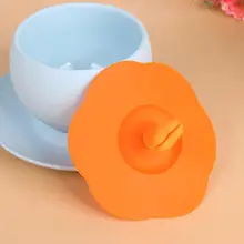 Практичная силиконовая крышка для чашки с защитой от перелива, сохраняющая тепло, Пыленепроницаемая Крышка для чаши, пищевая чайная чашка, кухонные аксессуары