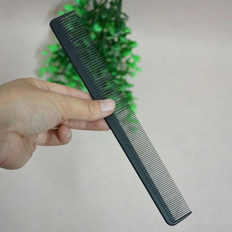 Новая Парикмахерская углеродная Антистатическая режущая расческа парикмахерская расческа режущая щетка углеродное волокно Профессиональная укладка расчески