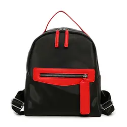 Дропшиппинг Для женщин рюкзак для школы для девочек Винтаж школьная сумка дамы нетканых материалов рюкзак женский черный, красный рюкзак
