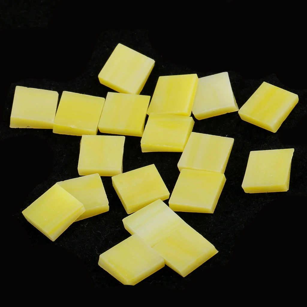 500pcs Vitreous Glass Mosaic Tiles for Mosaic Making Kids Crafts Red Yellow