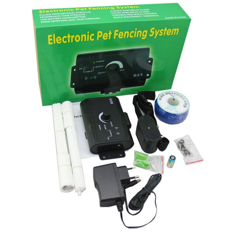 

4 Regulations Dog Training Control Device Collar Yard Electric Dog Fencing fence Safety Waterproof for Dog play Control
