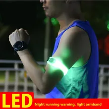 AONIJIE ночной бег езда Предупреждение светящиеся руки браслет со светодиодными пятнами умные часы Светоотражающие блики повязки