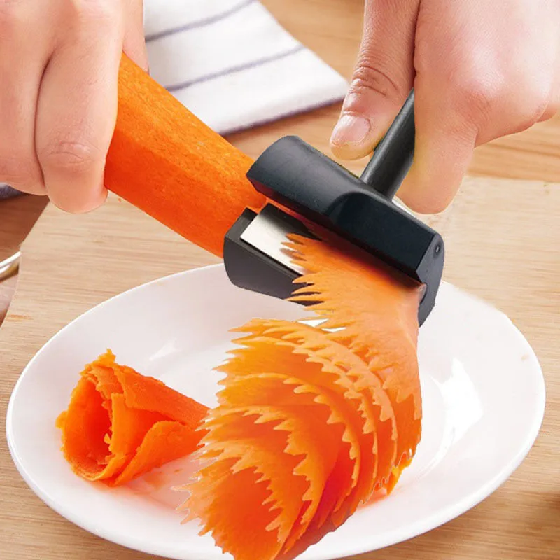 1 шт. гаджет спиральный резак удаления шелухи уничтожитель овощей инструмент морковь редис кухонная принадлежность для резки