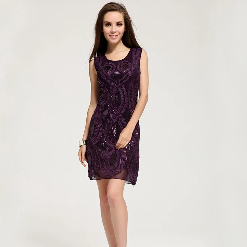 Europe high quality fashion dresses women designers purple formal dress