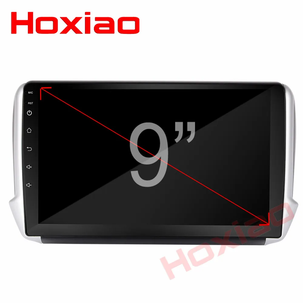 Discount For Peugeot 2008 208 android Car 2 din radio GPS Navi 4 Core 9" WIFI  Car Android Multimedia 2din car dvd player 4