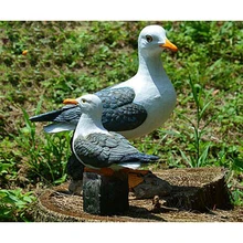 Креативная Смола ремесло пейзаж Декор Чайка статуя сад Газон Орнамент животное скульптура