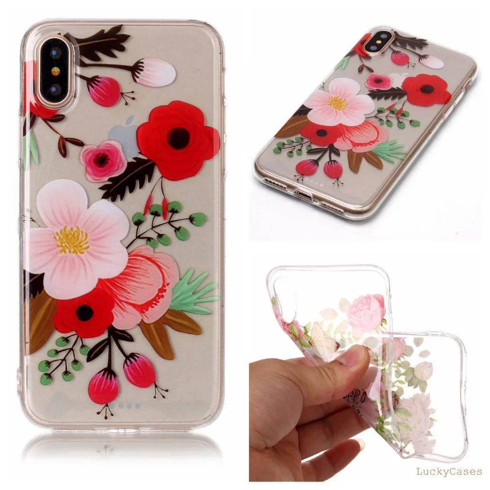 High Quality new fashion Soft Silicone TPU phone case For Apple iphone X etui conque with Doughnut feather Dreamcatcher Pattern |