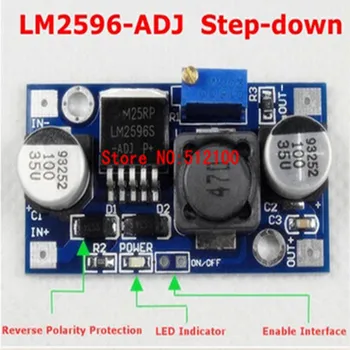 

Free shipping 20pcs LM2596 LM2596S-ADJ DC-DC Adjustable Step-Down Power Module