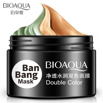 

BIOAQUA Double Color Moisturizing Nourishing Mask Mud Deep Cleaning Skin Pore Acne Blackhead Treatment Facial Care Cream