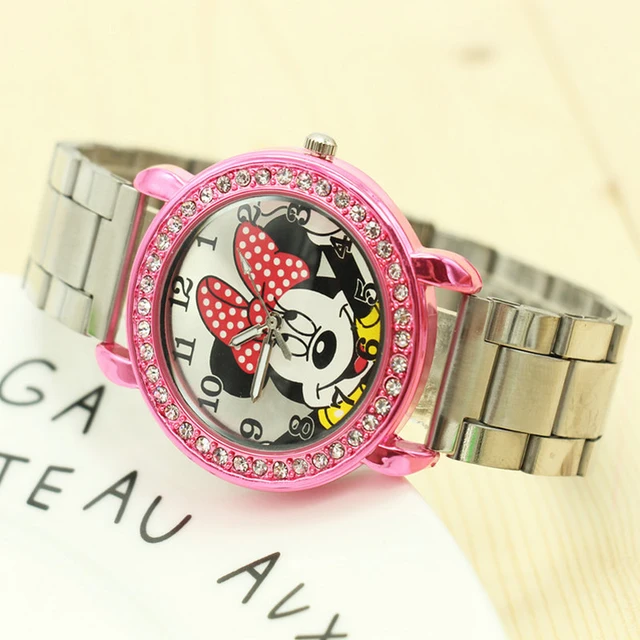 2018 Minnie Watch Men Stainless Steel Women Watches Cartoon Mouse Clock Sports Q 2018 Minnie Watch Men Stainless Steel Women Watches Cartoon Mouse Clock Sports Q