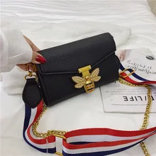 2019 Brands Designer Women Shoulder Bag Chain Strap Flap ladies leather Handbags Messenger Bag women Clutch Bag bee Buckle purse 2019 Brands Designer Women Shoulder Bag Chain Strap Flap ladies leather Handbags Messenger Bag women Clutch Bag bee Buckle purse