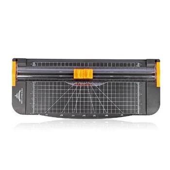

5X Affordable 12 Inch A4 Paper Cutter Trimmer Black-Orange with Multi-function *Automatic Security Safeguard When Cutting